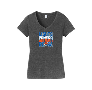 Royal Oaks On Demand-Womens Fan Favorite V-Neck Tee On-Demand Camera Logo