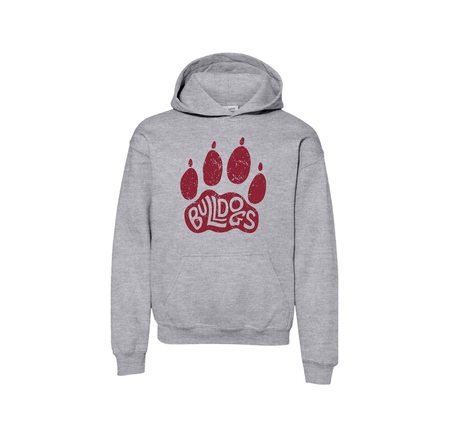 Buljan Middle School Spirit Wear 2024-25 On Demand-Youth Unisex Hoodie On-Demand Paw Maroon
