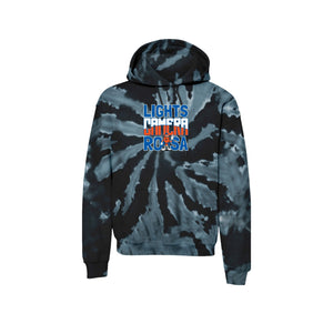 Royal Oaks School of the Arts Spirit Wear 2024-25 On Demand-Adult Unisex Tie-Dye Pullover Hooded Sweatshirt On-Demand Camera Logo