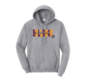 Bellevue-Santa Fe-Adult Hoodie Typographic Logo