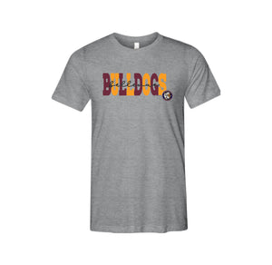 Bellevue-Santa Fe-Adult Triblend Short Sleeve Tee Typographic Logo