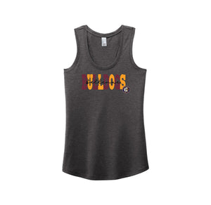 Bellevue-Santa Fe-Womens Perfect Tri Racerback Tank Typographic Logo