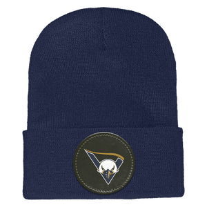 Victoria Elementary-1501 Yupoong Adult Cuffed Knit Beanie - Circle Patch