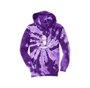 North Beach Elementary Spirit Wear 2024-25 On Demand-Youth Tie-Dye Pullover Hooded Sweatshirt On-Demand White