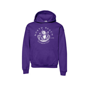 North Beach Elementary Spirit Wear 2024-25 On Demand-Youth Unisex Hoodie On-Demand White