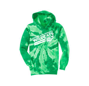 Woodland Springs On Demand-Youth Tie-Dye Pullover Hooded Sweatshirt On-Demand Stripe Logo