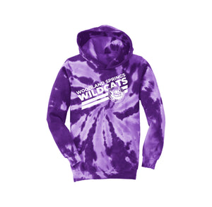 Woodland Springs On Demand-Youth Tie-Dye Pullover Hooded Sweatshirt On-Demand Stripe Logo