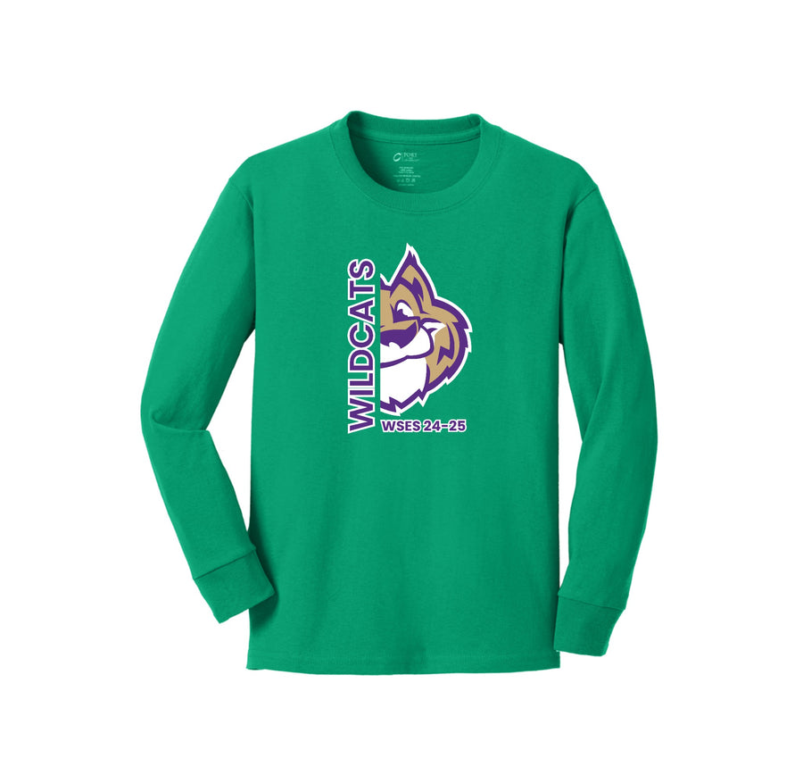 Woodland Springs On Demand-Youth Unisex Port & Co Long Sleeve Shirt On-Demand Half Mascot