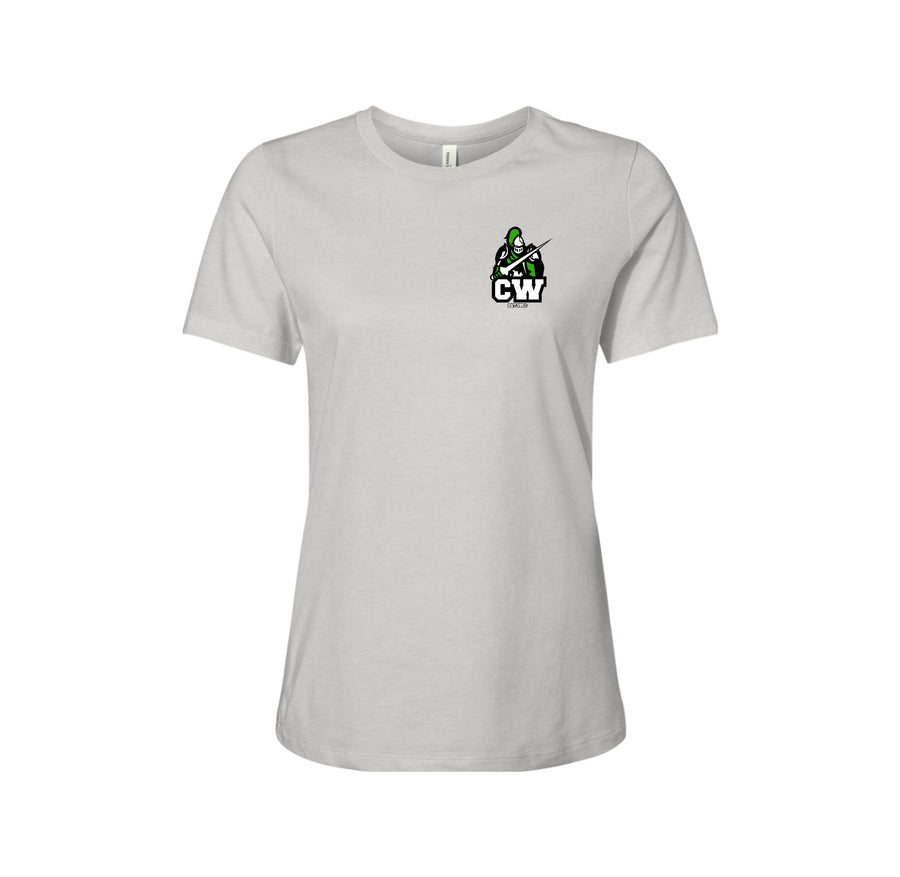 CWMS-Womens Bella & Canvas Relaxed Jersey Short Sleeve Tee On-Demand CW Logo