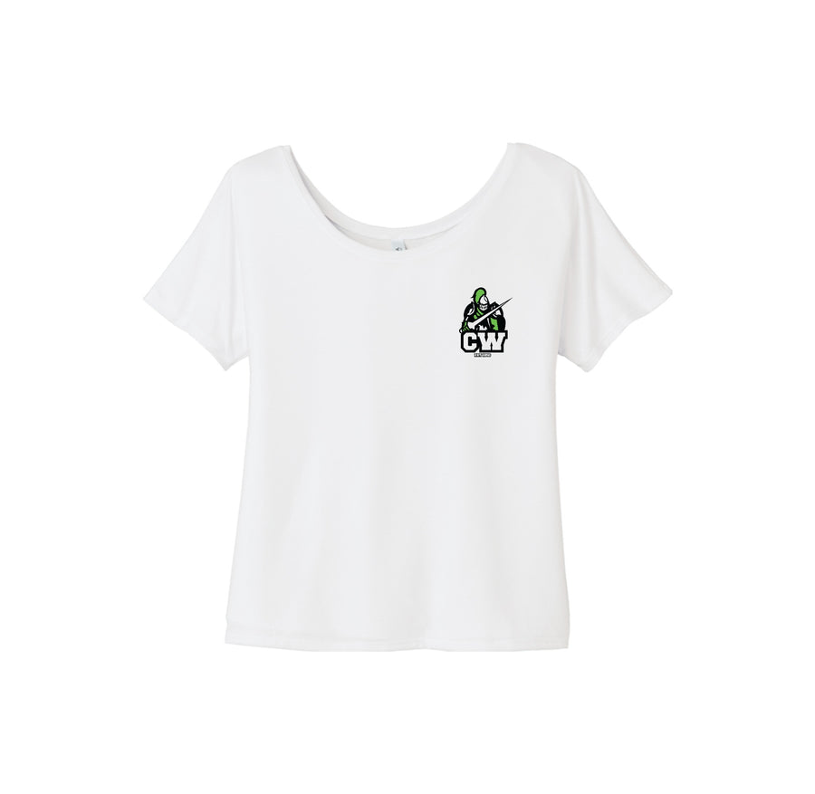 CWMS-Women’s Slouchy Bella & Canvas Tee On-Demand CW Logo