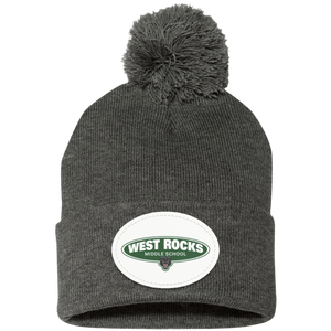 West Rocks MS-SP15 Pom Pom Knit Cap - Oval Patch