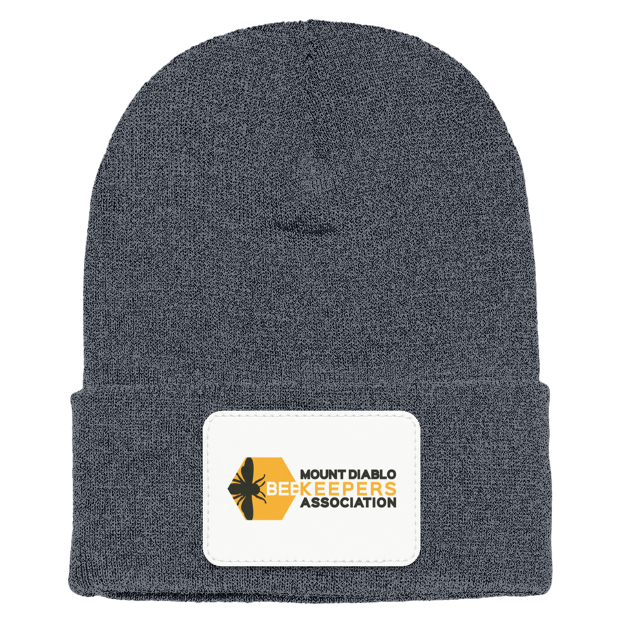 Mount Diablo Beekeepers Association-1501 Yupoong Adult Cuffed Knit Beanie - Rectangle Patch