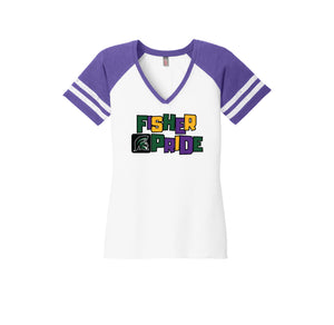 White/ Heathered Purple variant image