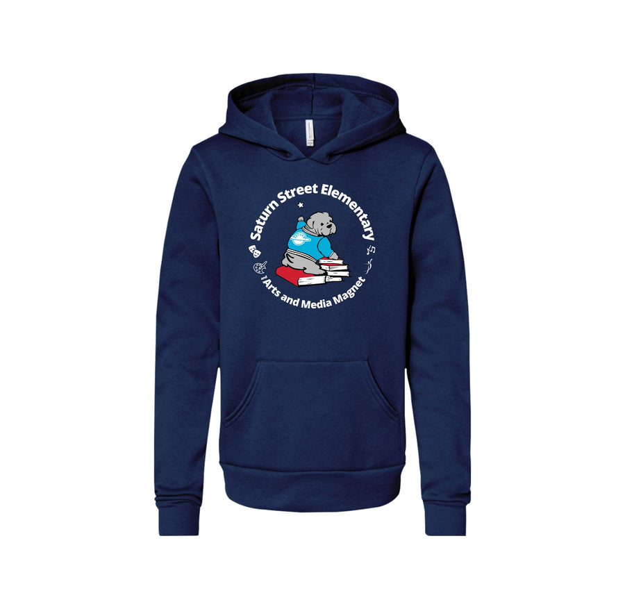 Saturn Street Elm Spring-Youth Unisex Premium Sponge Fleece Pullover Hoodie On-Demand