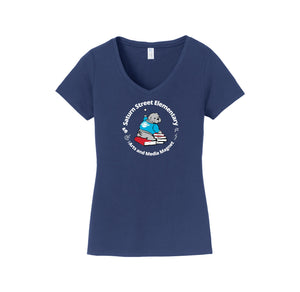 Saturn Street Elm Spring-Womens Fan Favorite V-Neck Tee On-Demand