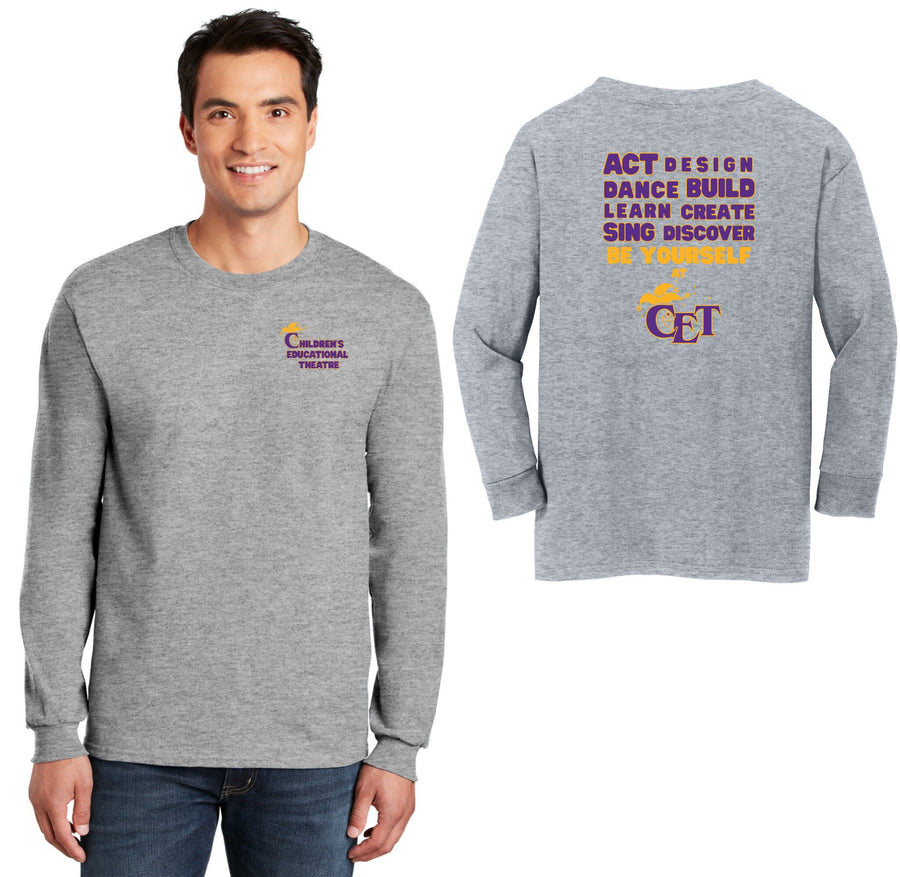CET-Adult Unisex Long Sleeve Tee On-Demand Front & Back