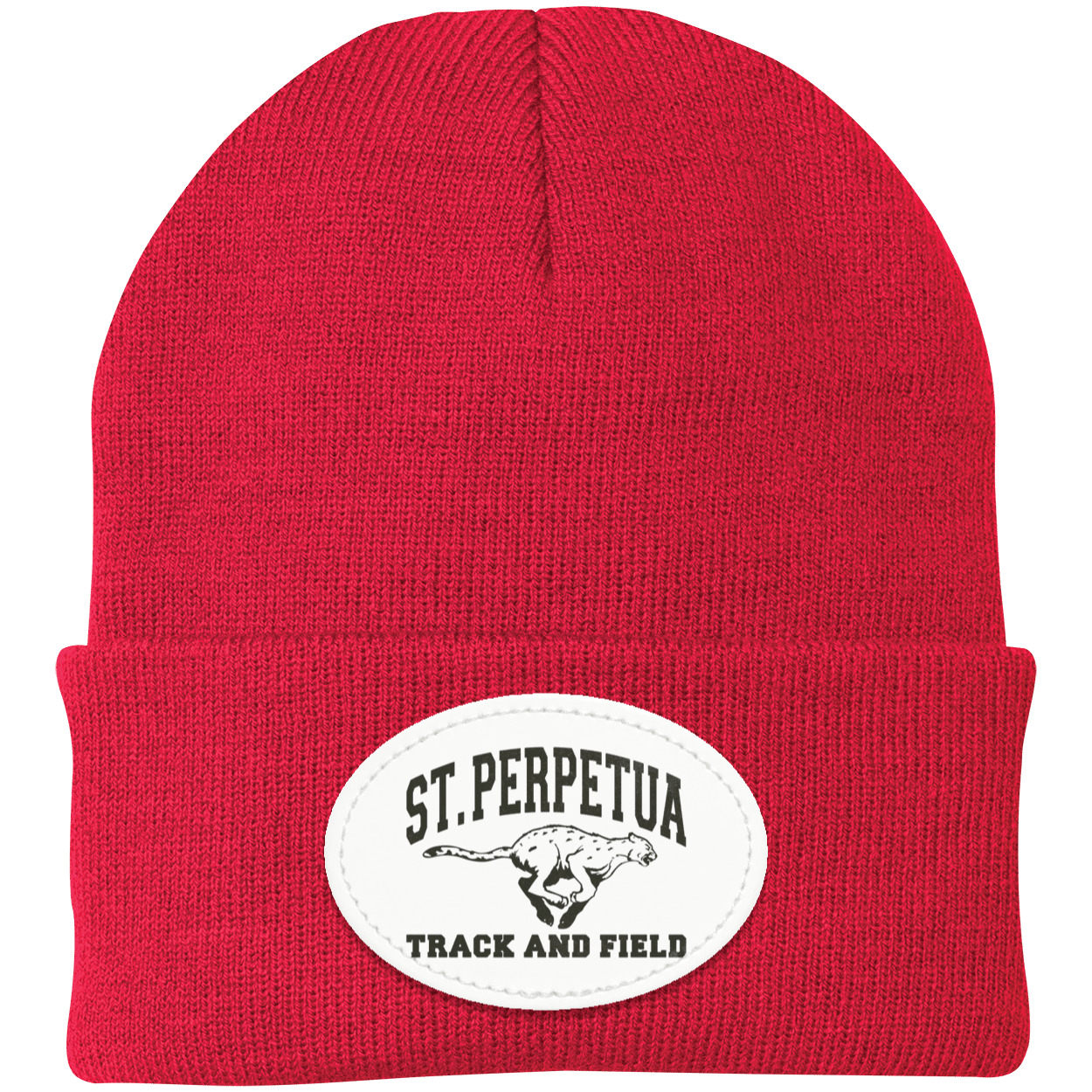 St. Perpetua CYO-CP90 Knit Cap - Oval Patch