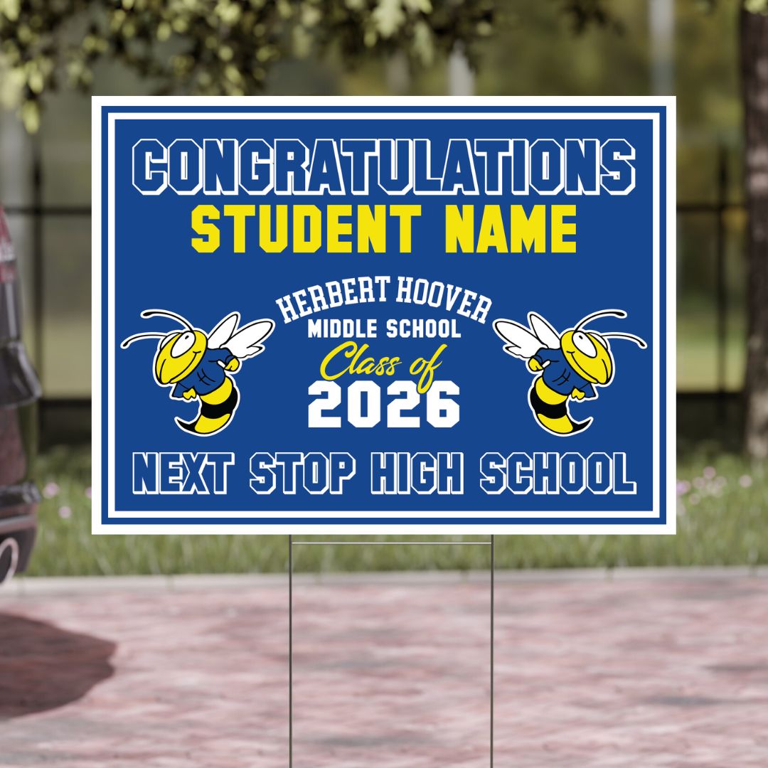 HHMS-Yard Sign w/ Stake + Personalized Name - SpiritHero.com