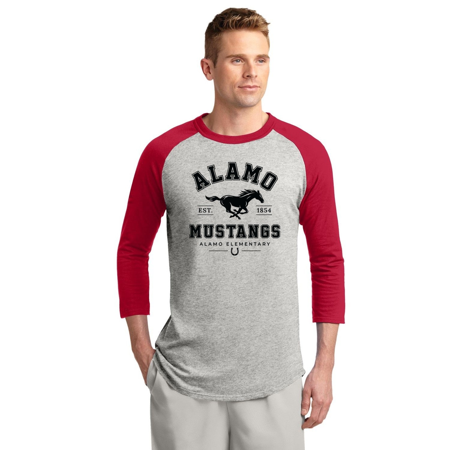 Heather Grey/ Red variant image