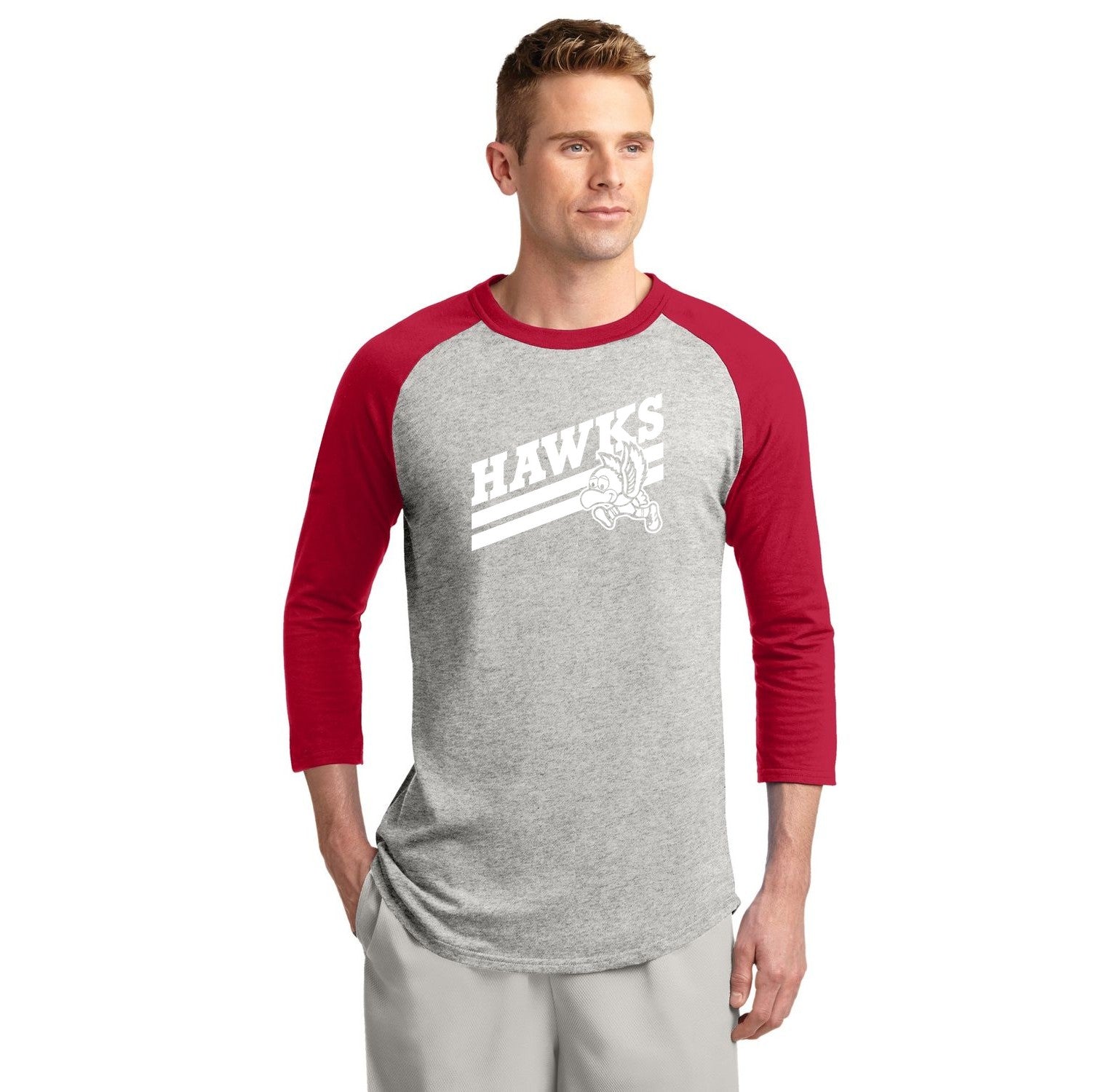 Heather Grey/ Red variant image