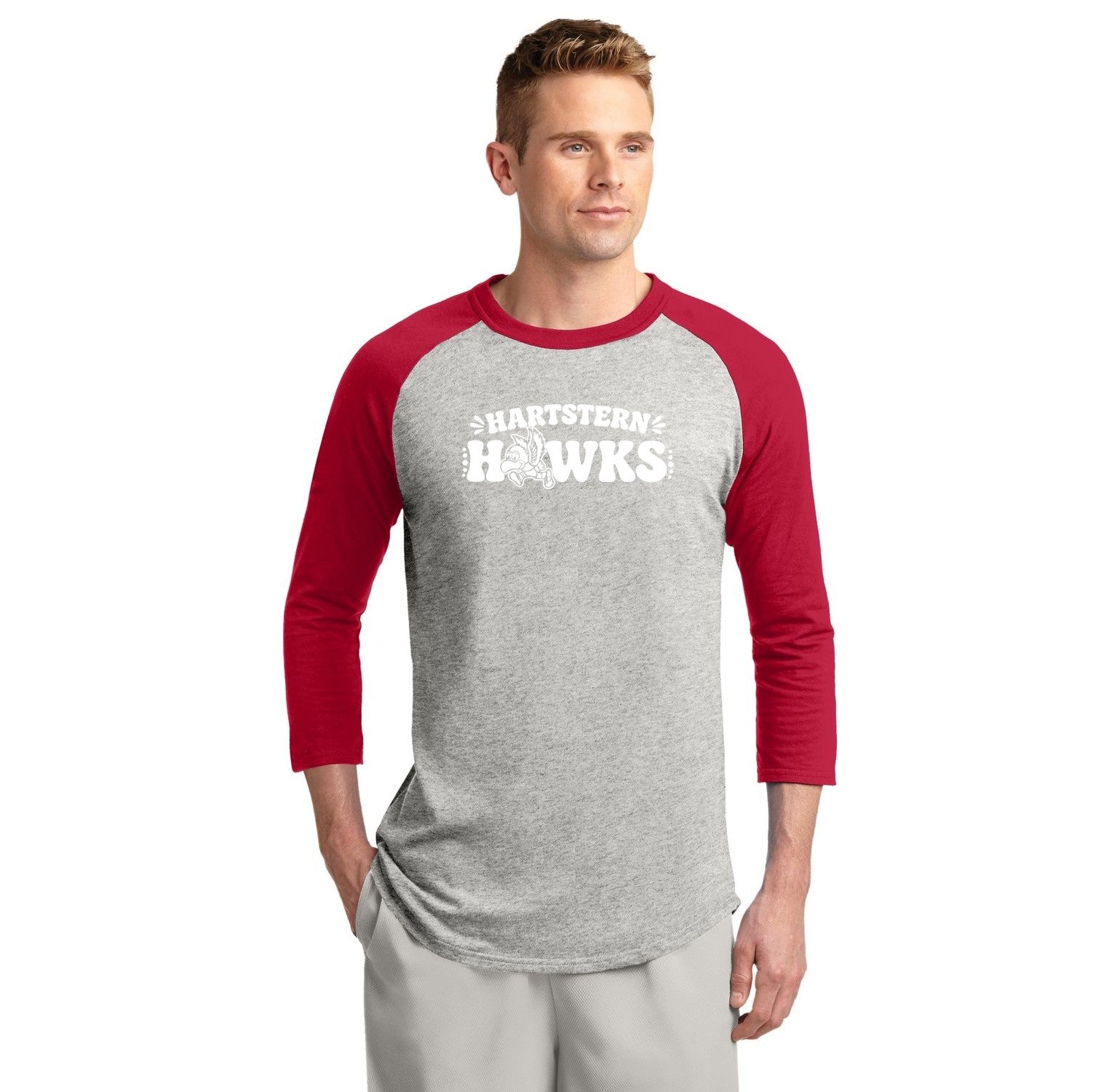 Heather Grey/ Red variant image