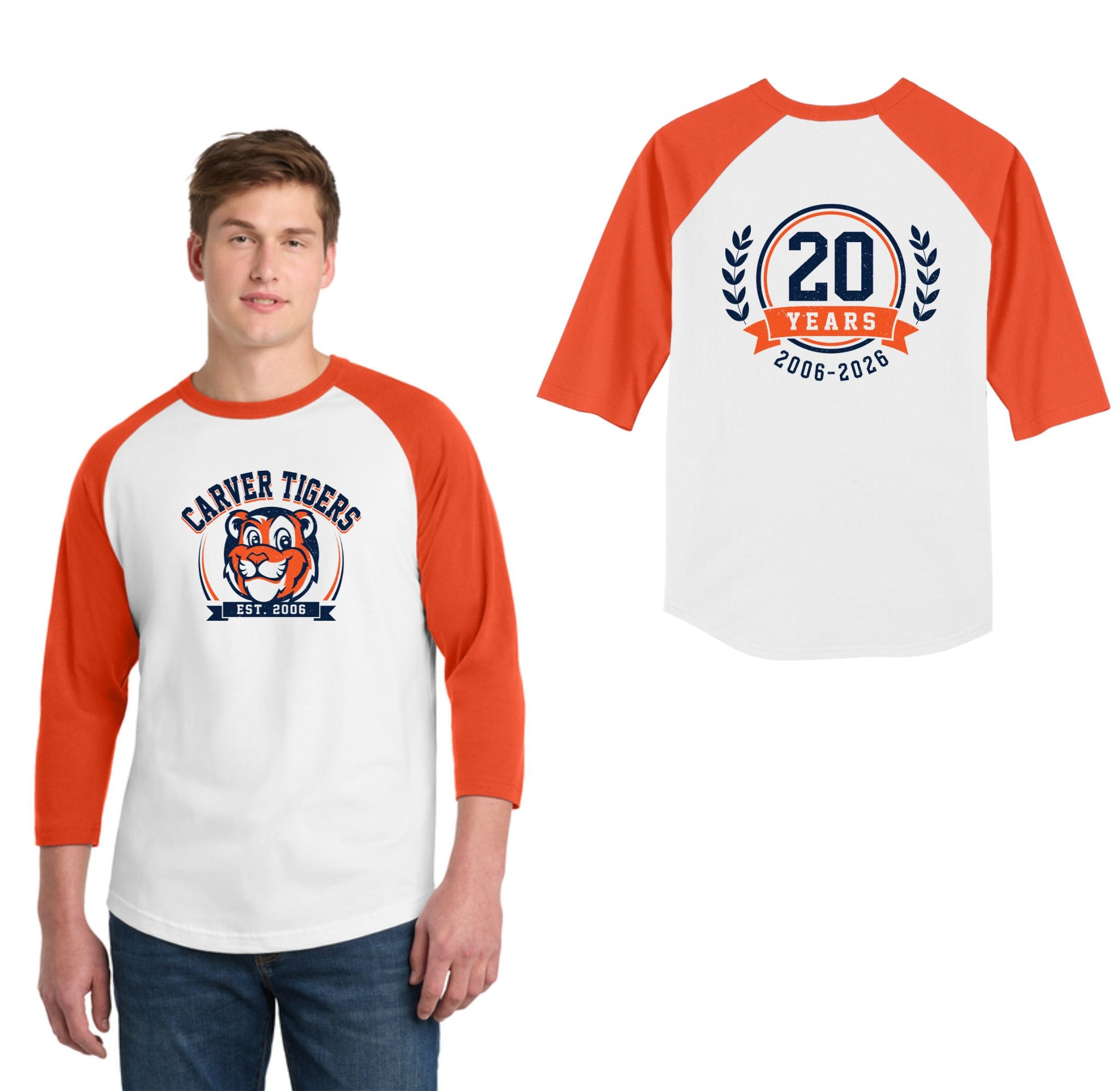 White/ Deep Orange variant image