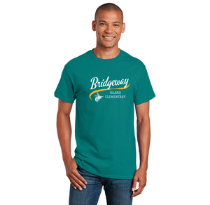 Bridgeway Island-Adult Unisex T-Shirt Cursive Logo