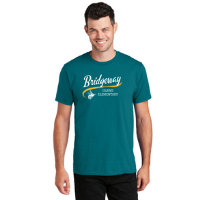 Bridgeway Island-Adult Unisex Fan Favorite Premium Tee Cursive Logo