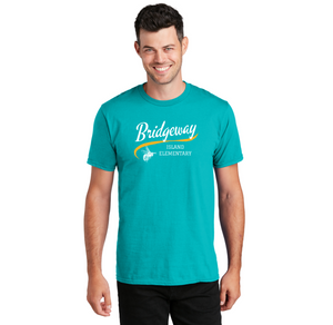 Bridgeway Island-Adult Unisex Fan Favorite Premium Tee Cursive Logo