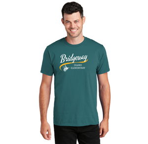 Bridgeway Island-Adult Unisex Fan Favorite Premium Tee Cursive Logo