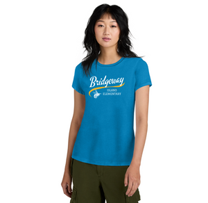 Bridgeway Island-Womens Premium Tee Cursive Logo