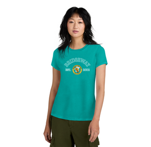 Bridgeway Island-Womens Premium Tee Circle Logo