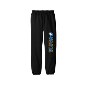 Twin Groves-Youth Unisex Sweatpants On-Demand Wrestling Logo