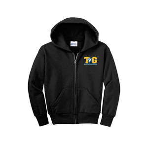 TWMS-Youth Unisex Full-Zip Hooded Sweatshirt On-Demand TG Logo