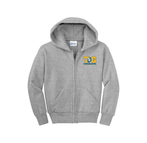 TWMS-Youth Unisex Full-Zip Hooded Sweatshirt On-Demand TG Logo