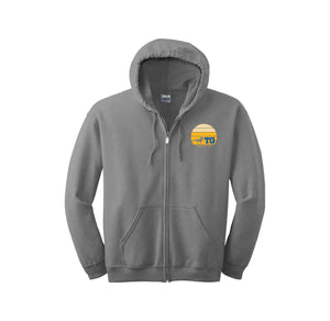 TWMS-Adult Unisex Full-Zip Hooded Sweatshirt On-Demand Sunset Logo