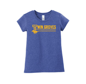 TWMS-Girls Youth Premium Tee On-Demand Stripe Logo