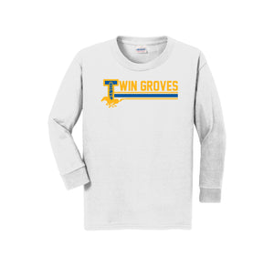 TWMS-Youth Unisex Long Sleeve Tee On-Demand Stripe Logo