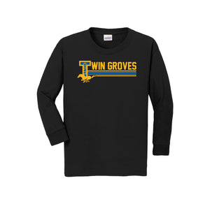 TWMS-Youth Unisex Long Sleeve Tee On-Demand Stripe Logo