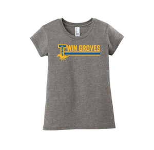 TWMS-Girls Youth Premium Tee On-Demand Stripe Logo