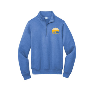 TWMS-Adult Unisex 1/4-Zip Pullover Sweatshirt On-Demand Sunset Logo