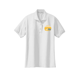 TWMS-Womens Silk Touch Polo On-Demand Sunset Logo