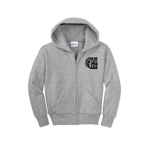 Ladera Ranch III-Youth Unisex Full-Zip Hooded Sweatshirt On-Demand Era Logo