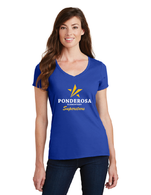 Ponderosa Elementary-Ladies V-Neck