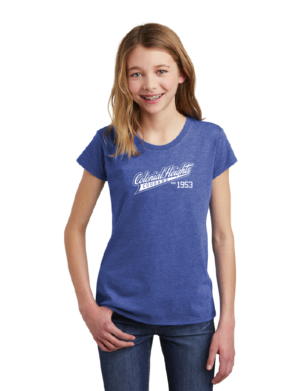 Colonial COUGARS Spirit Wear Store-Youth District Girls Tee