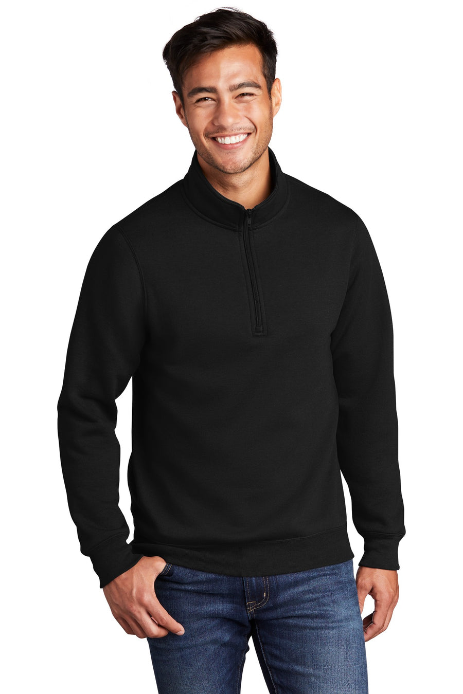 New_Bitcot _by_dev-Port & Company  Core Fleece 1/4-Zip Pullover Sweatshirt