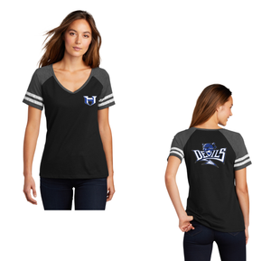 Hammonton HS On-Demand-District Ladies Game V-Neck Tee