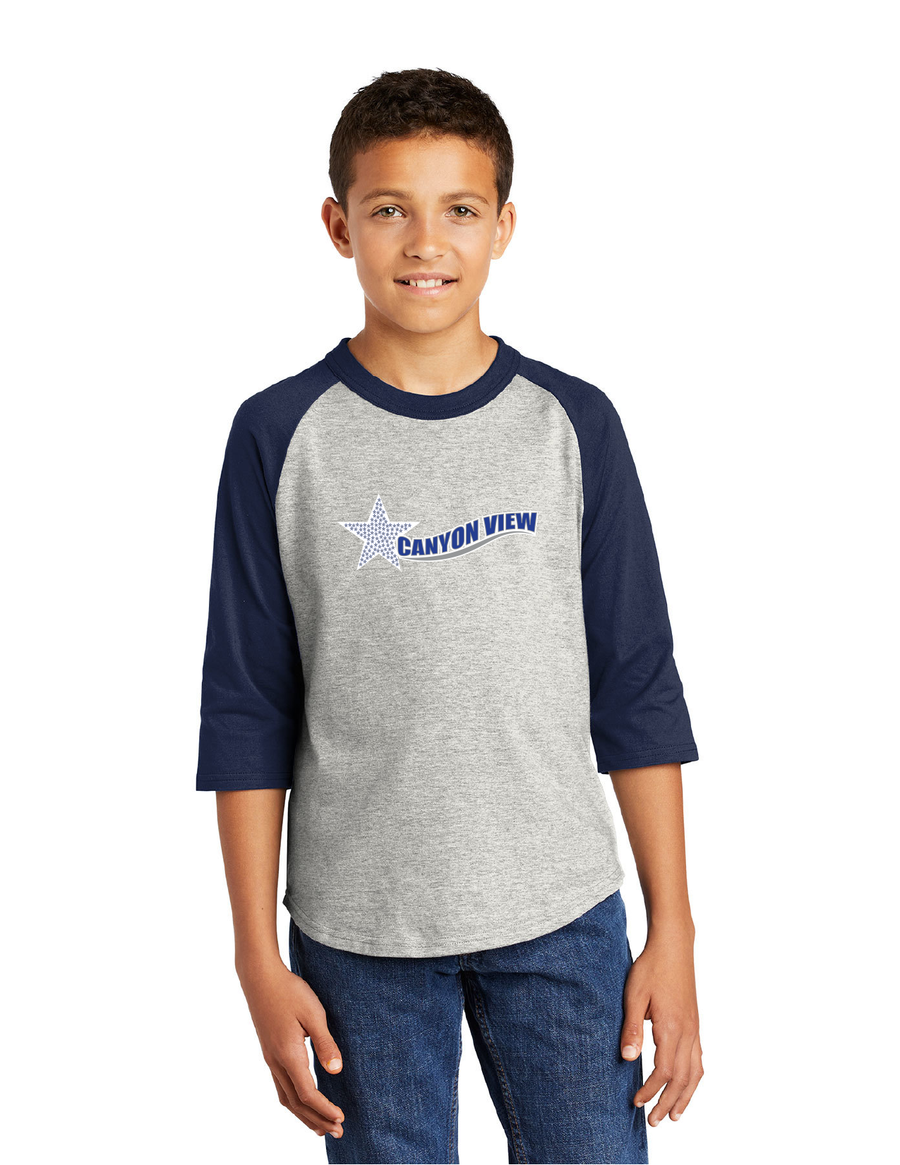 Canyon View Elementary-Unisex Baseball Tee