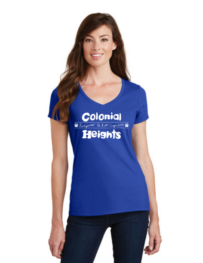 Colonial Heights Spring 22 On-Demand-Port and Co Ladies V-Neck