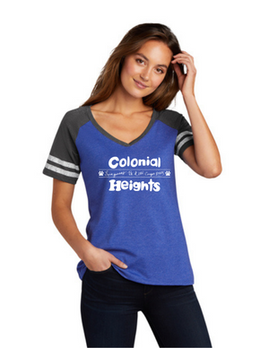 Colonial Heights Spring 22 On-Demand-District Ladies Game V-Neck Tee